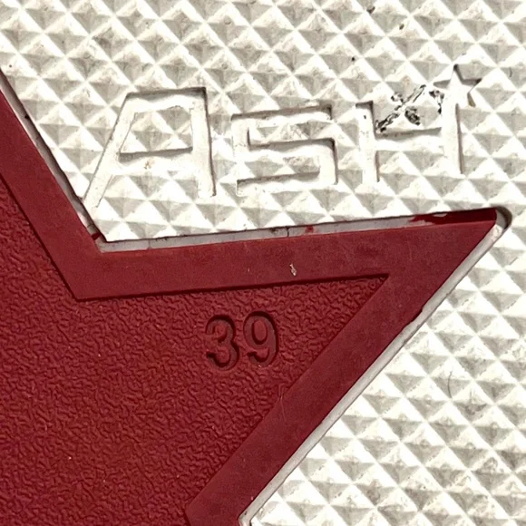 Ash Move S White Leather Chunky Platform Sneaker Lavender Heel Women’s 39 - Picture 14 of 15